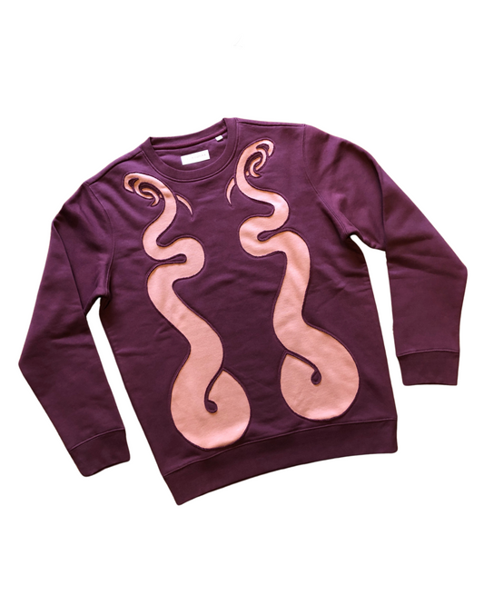 Serpent’s Tail cutout sweatshirt