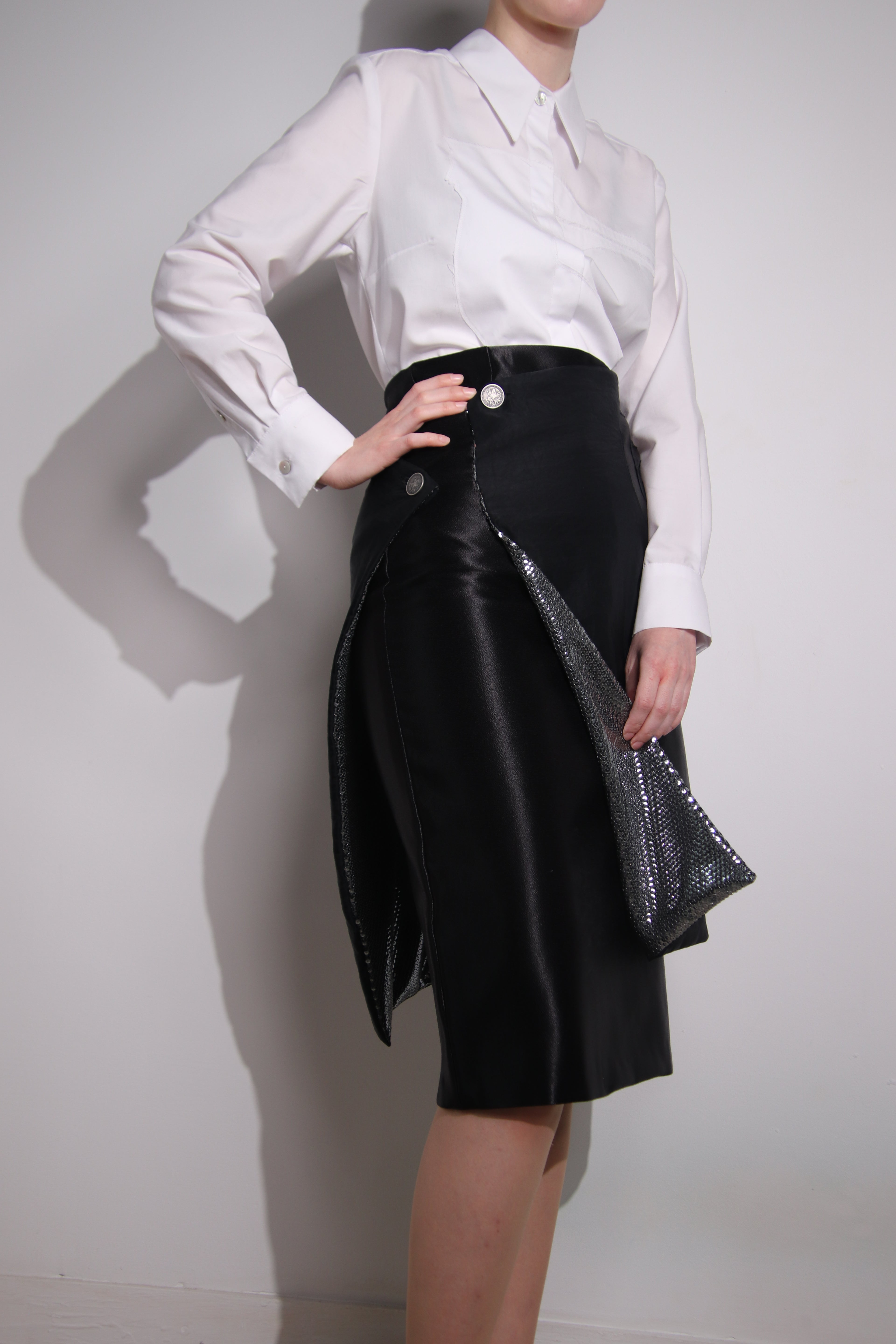 Longboat Skirt - Black & Silver